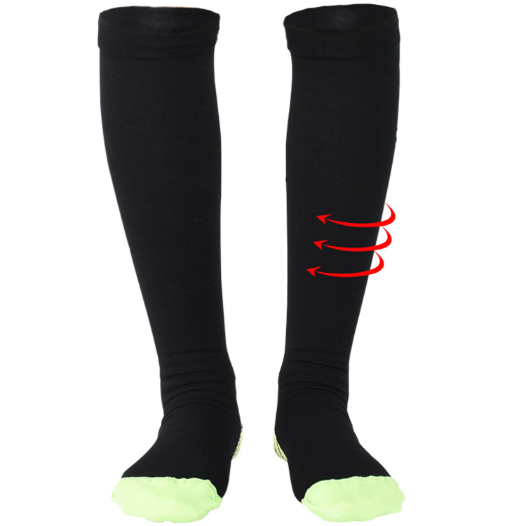 Leggings Stockings Men Women Running Sports Socks Absorb Sweat Socks Football Decompression Knee High Socks 15-20 mmHg